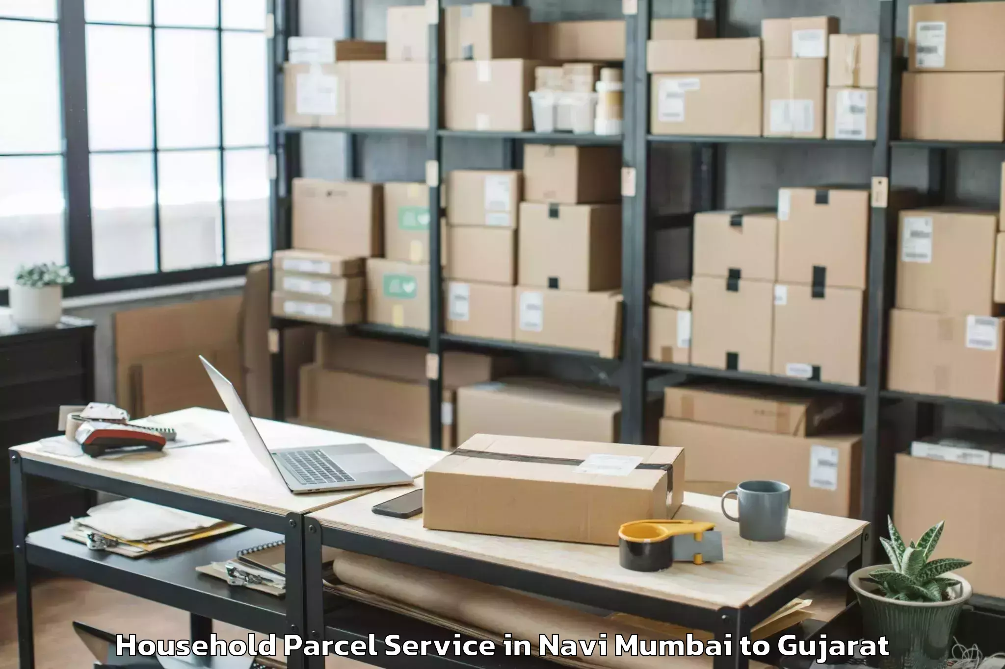 Professional Navi Mumbai to Inorbit Mall Vadodara Household Parcel